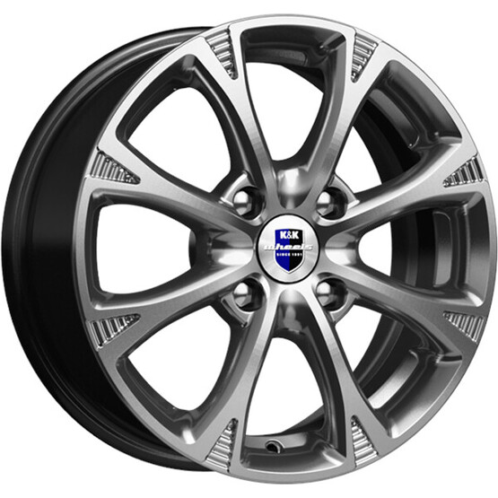 Диск K&K Блюз 15x6 4x100 ET48 DIA54.10 ДАРК ПЛАТИНУМ