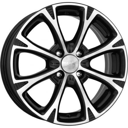 Диск K&K Блюз 15x6 4x108 ET23 DIA65.10 АЛМАЗ ЧЕРНЫЙ