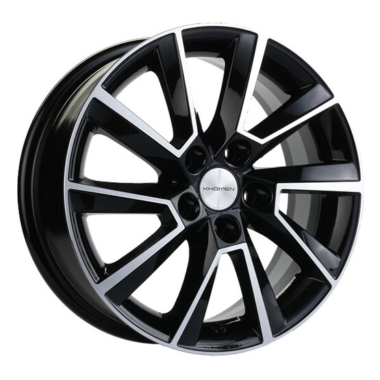 Диск Khomen 1507 15x6 5x100 ET38 DIA57.10 BLACK-FP Диск Khomen 1507 15x6 5x100 ET38 DIA57.10 BLACK-FP