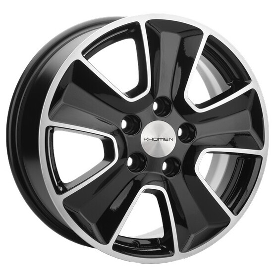 Диск Khomen 1601 16x6.50 5x114.30 ET43 DIA67.10 BLACK-FP Диск Khomen 1601 16x6.50 5x114.30 ET43 DIA67.10 BLACK-FP