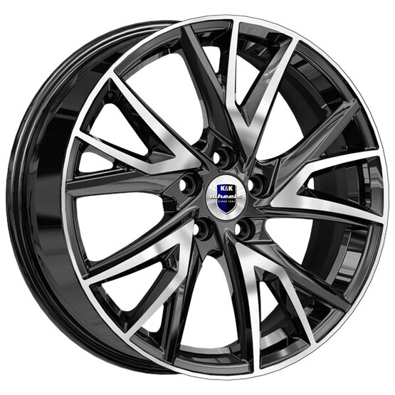 Диск K&K Кайлас 18x6.50 5x108 ET43 DIA65.10 АЛМАЗ ЧЕРНЫЙ