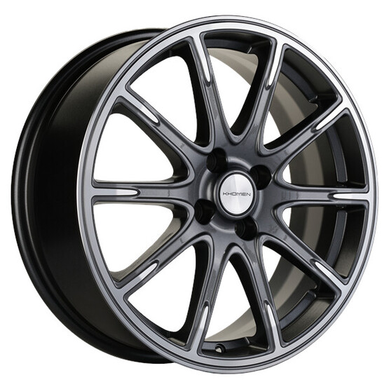 Диск Khomen 1707 17x6.50 4x100 ET41 DIA60.10 GRAY-FP Диск Khomen 1707 17x6.50 4x100 ET41 DIA60.10 GRAY-FP