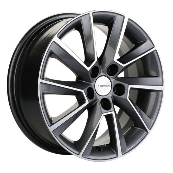 Диск Khomen 1507 15x6 5x100 ET38 DIA57.10 GRAY-FP Диск Khomen 1507 15x6 5x100 ET38 DIA57.10 GRAY-FP