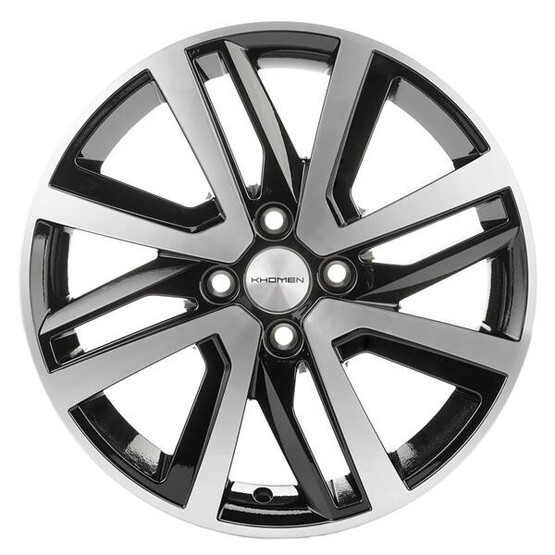 Диск Khomen 1609 16x6 4x100 ET41 DIA60.10 BLACK-FP Диск Khomen 1609 16x6 4x100 ET41 DIA60.10 BLACK-FP