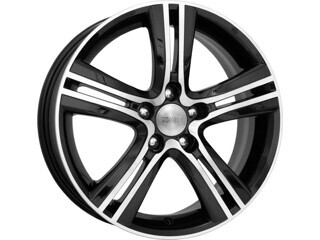 Диск K&K Борелли 16x6.50 5x114.30 ET45 DIA60.10 АЛМАЗ ЧЕРНЫЙ