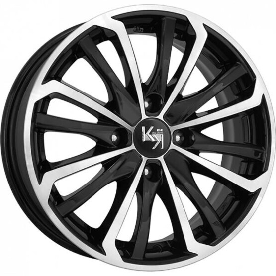 Диск K&K Рим 15x6 4x100 ET25 DIA67.10 АЛМАЗ ЧЕРНЫЙ