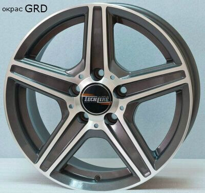 Диск Tech Line 708 17x7.50 5x112 ET42 DIA66.60 GRD Диск Tech Line 708 17x7.50 5x112 ET42 DIA66.60 GRD