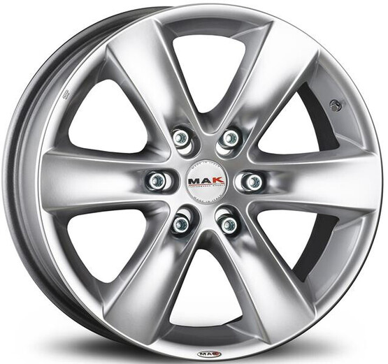 Диск Mak Sierra 16x7 6x114.30 ET30 DIA66.10 HYPER SILVER Диск Mak Sierra 16x7 6x114.30 ET30 DIA66.10 HYPER SILVER