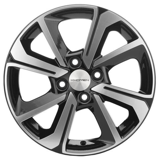 Диск Khomen 1501 15x6 4x100 ET37 DIA60.10 BKF Диск Khomen 1501 15x6 4x100 ET37 DIA60.10 BKF