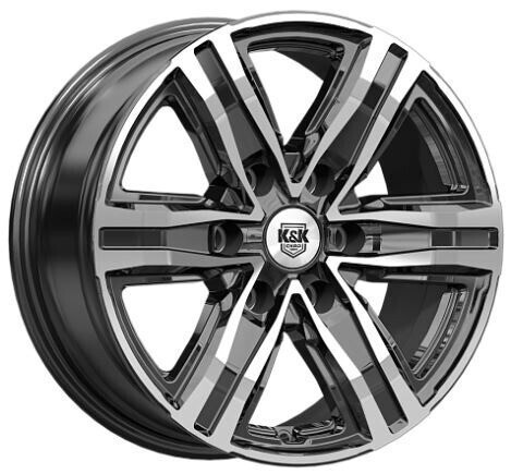 Диск K&K R8 (Кс1174) 17x7.50 6x139.70 ET25 DIA106.10 АЛМАЗ ЧЕРНЫЙ